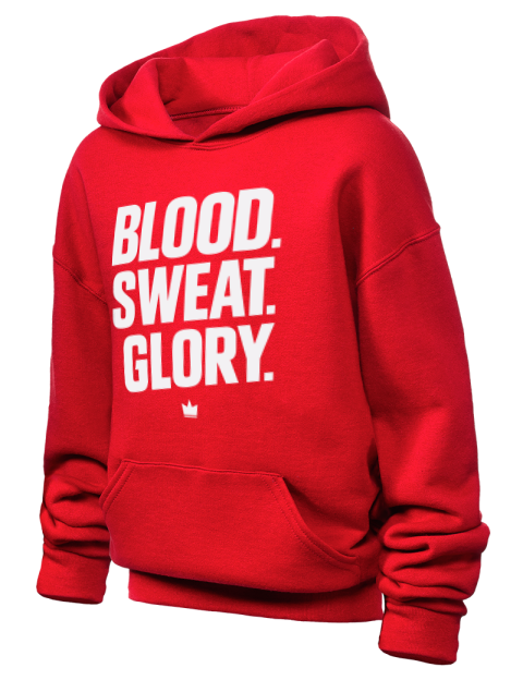 Blood & Sweat Soccer Youth Hooded Sweatshirt | Swagsta