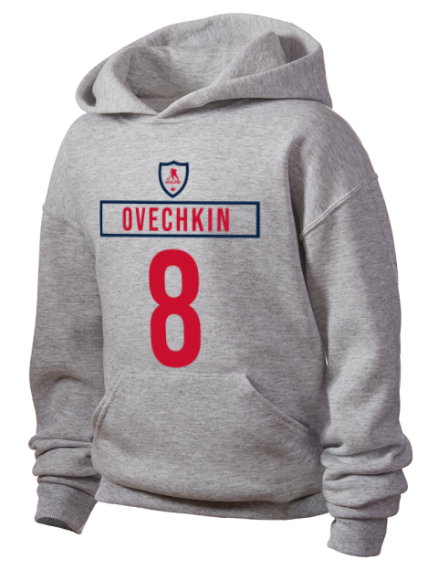 Home Jersey Alex Ovechkin Youth Hooded Sweatshirt | Swagsta