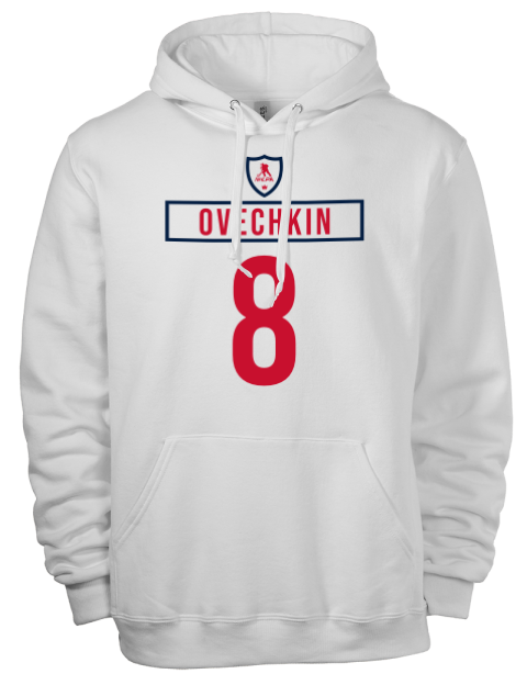 Home Jersey Alex Ovechkin Eco Premium Unisex Hooded Sweatshirt | Swagsta