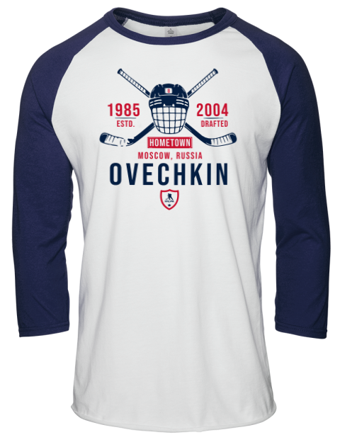 Classic Heritage Alex Ovechkin Unisex Premium Three-Quarter Raglan T-Shirt | Swagsta