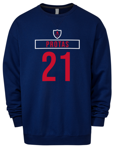 Away Jersey Aliaksei Protas Premium Unisex Crewneck Sweatshirt | Swagsta