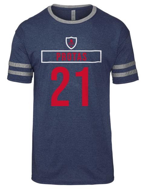 Away Jersey Aliaksei Protas Men's Tri-Blend T-Shirt | Swagsta