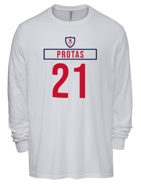 Home Jersey Aliaksei Protas Men's Premium Blend Long Sleeve-T-Shirt | Swagsta