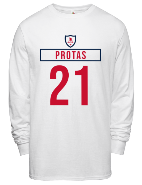 Home Jersey Aliaksei Protas Men's Long-Sleeve T-Shirt | Swagsta