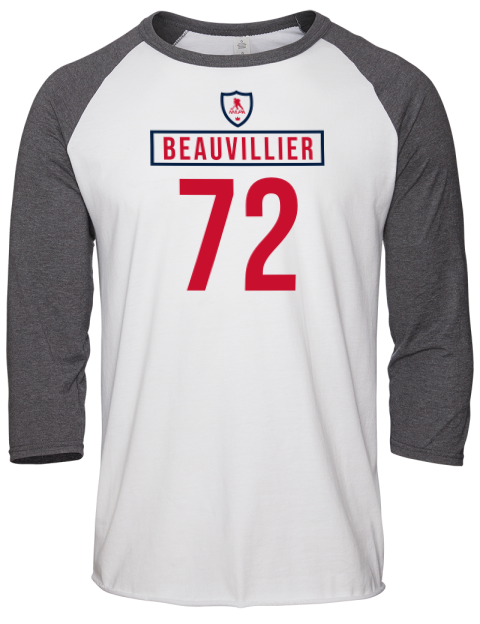 Home Jersey Anthony Beauvillier Unisex Premium Three-Quarter Raglan T-Shirt | Swagsta