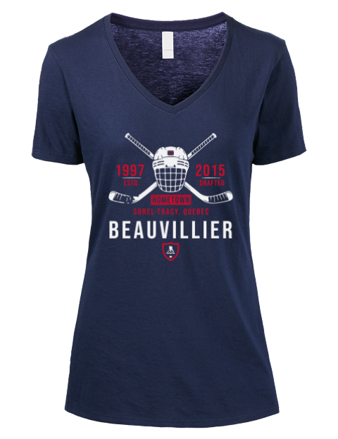 Heritage Anthony Beauvillier Premium Ladies V-Neck T-Shirt | Swagsta