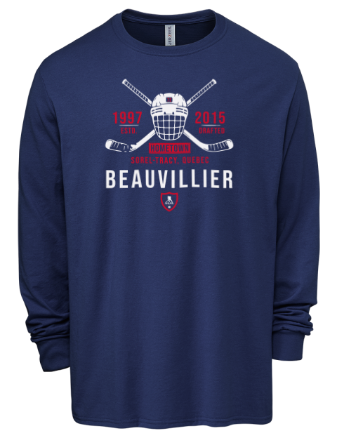 Heritage Anthony Beauvillier Men's Premium Blend Long Sleeve-T-Shirt | Swagsta