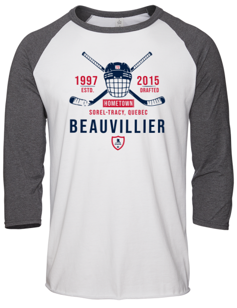 Classic Heritage Anthony Beauvillier Unisex Premium Three-Quarter Raglan T-Shirt | Swagsta