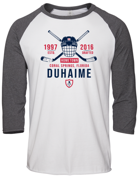 Classic Heritage Brandon Duhaime Unisex Premium Three-Quarter Raglan T-Shirt | Swagsta