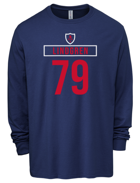 Away Jersey Charlie Lindgren Men's Premium Blend Long Sleeve-T-Shirt | Swagsta
