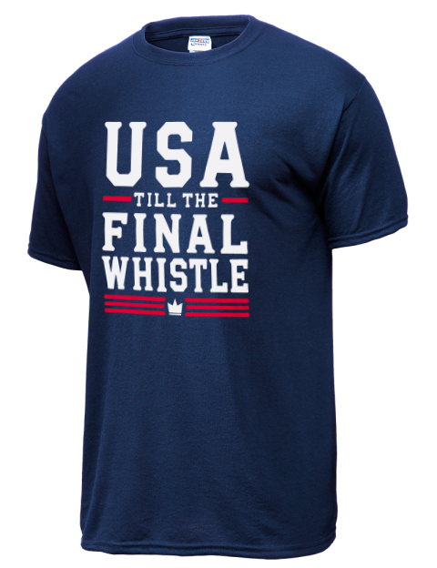 USA To The Final Whistle Soccer Dri-Power Unisex T-Shirt | Swagsta
