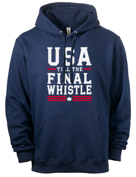 USA To The Final Whistle Soccer Eco Premium Unisex Hooded Sweatshirt | Swagsta