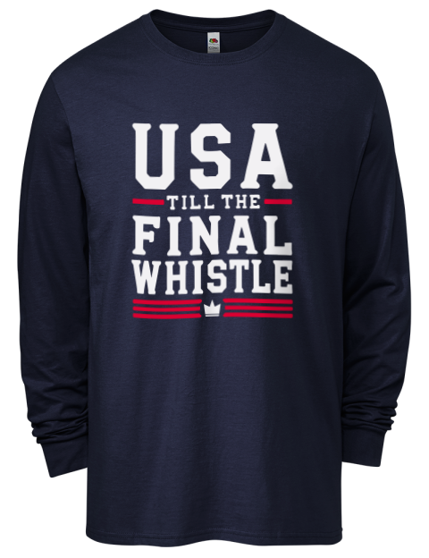 USA To The Final Whistle Soccer Men's Long-Sleeve T-Shirt | Swagsta
