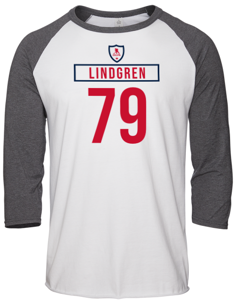 Home Jersey Charlie Lindgren Unisex Premium Three-Quarter Raglan T-Shirt | Swagsta