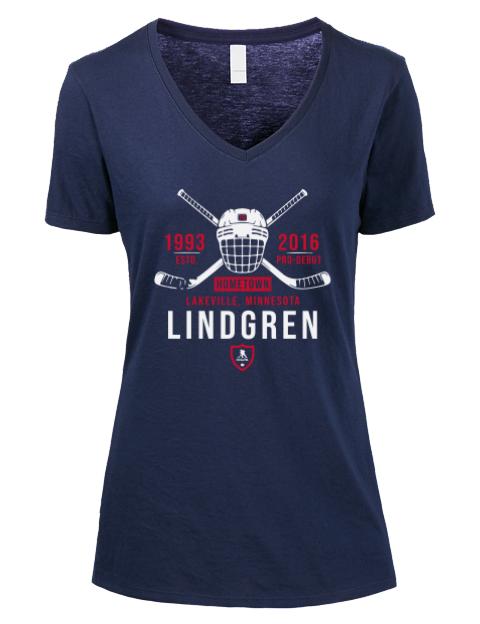 Heritage Charlie Lindgren Premium Ladies V-Neck T-Shirt | Swagsta