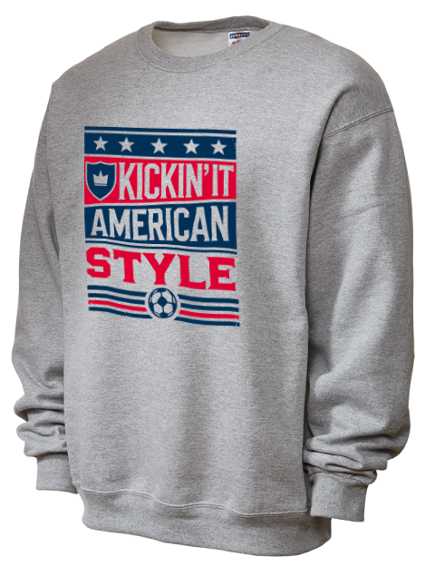Kickin’it American Style Soccer Unisex Crewneck Sweatshirt | Swagsta