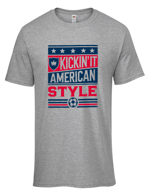 Kickin’it American Style Soccer Men's Premium T-Shirt | Swagsta