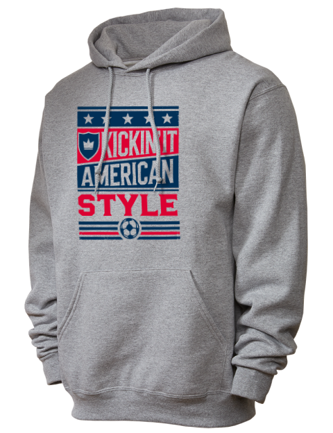 Kickin’it American Style Soccer Unisex Hooded Sweatshirt | Swagsta
