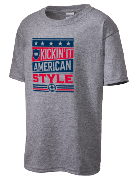 Kickin’it American Style Soccer Youth T-Shirt | Swagsta
