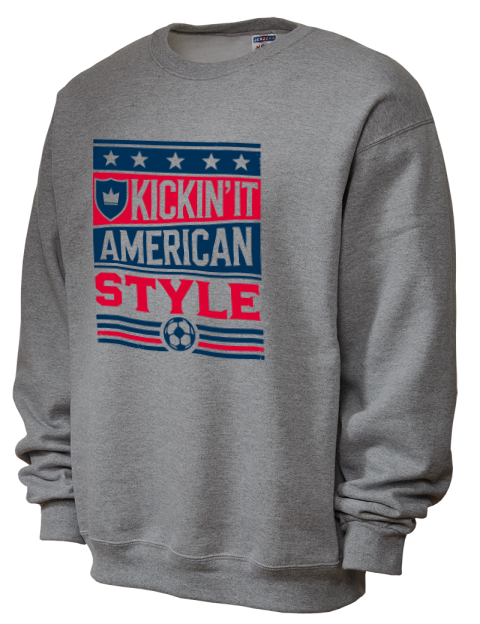 Kickin’it American Style Soccer Unisex Crewneck Sweatshirt | Swagsta