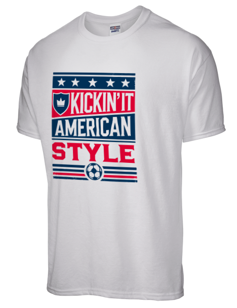 Kickin’it American Style Soccer Dri-Power Unisex T-Shirt | Swagsta