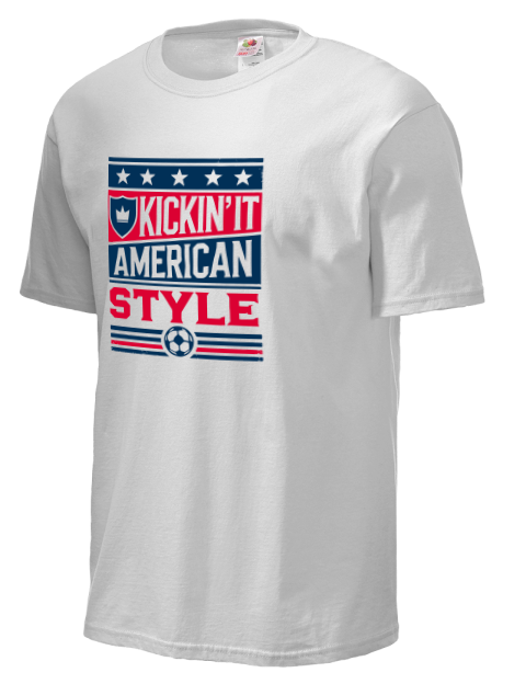 Kickin’it American Style Soccer Unisex T-Shirt | Swagsta