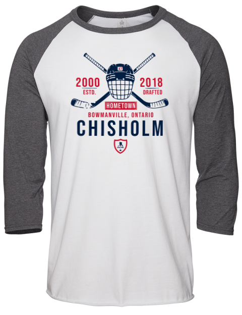 Classic Heritage Declan Chisholm Unisex Premium Three-Quarter Raglan T-Shirt | Swagsta