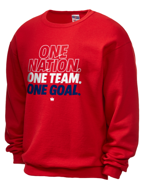 One Nation, One Team, One Goal Soccer Unisex Crewneck Sweatshirt | Swagsta