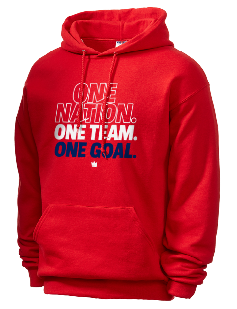 One Nation, One Team, One Goal Soccer Unisex Hooded Sweatshirt | Swagsta