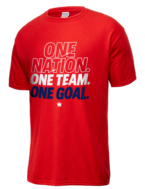 One Nation, One Team, One Goal Soccer Dri-Power Unisex T-Shirt | Swagsta