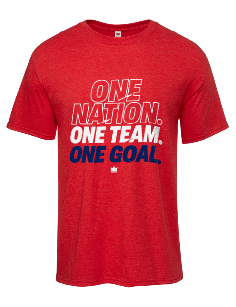 One Nation, One Team, One Goal Soccer Iconic Men's T-Shirt | Swagsta