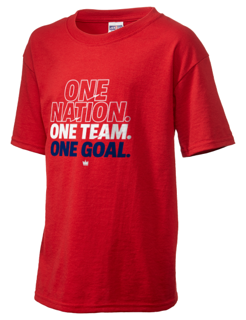 One Nation, One Team, One Goal Soccer Youth T-Shirt | Swagsta