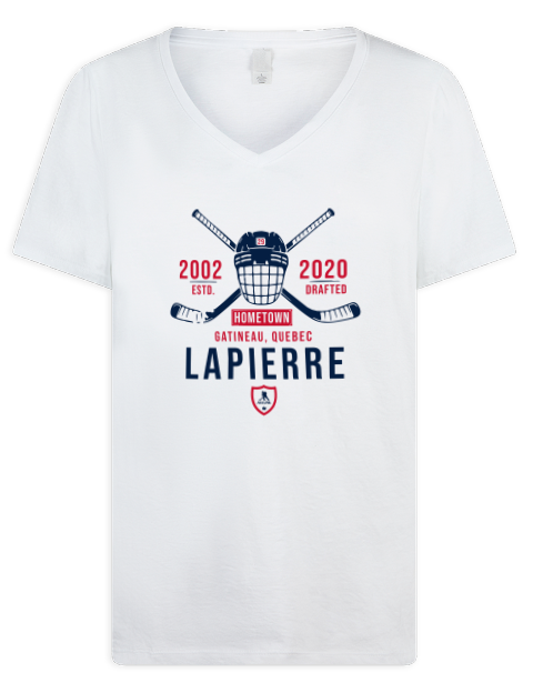 Classic Heritage Hendrix Lapierre Premium Ladies V-Neck T-Shirt | Swagsta