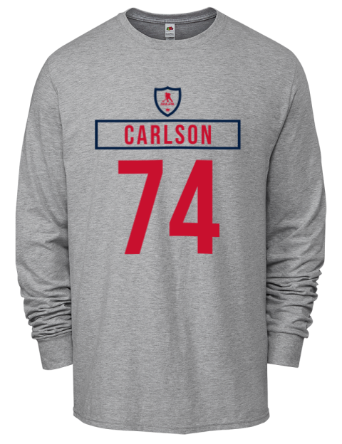 Home Jersey John Carlson Men's Long-Sleeve T-Shirt | Swagsta