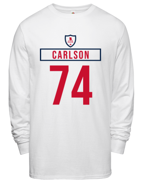 Home Jersey John Carlson Men's Long-Sleeve T-Shirt | Swagsta