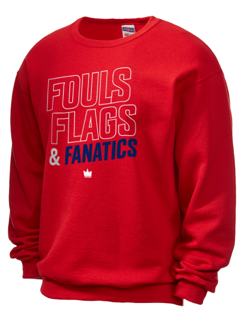 Fouls, Flags & Fanatics Soccer Unisex Crewneck Sweatshirt | Swagsta