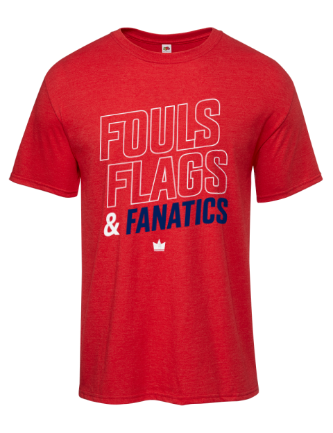 Fouls, Flags & Fanatics Soccer Iconic Men's T-Shirt | Swagsta