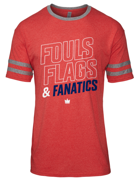 Fouls, Flags & Fanatics Soccer Men's Tri-Blend T-Shirt | Swagsta