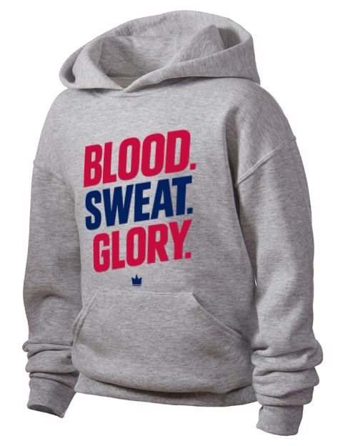 Blood, Sweat, Glory Soccer Youth Hooded Sweatshirt | Swagsta