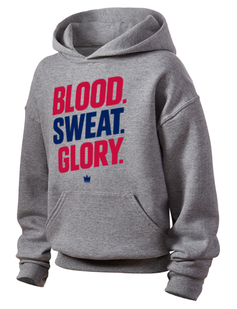 Blood, Sweat, Glory Soccer Youth Hooded Sweatshirt | Swagsta