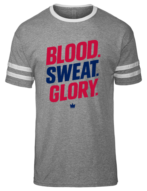 Blood, Sweat, Glory Soccer Men's Tri-Blend T-Shirt | Swagsta