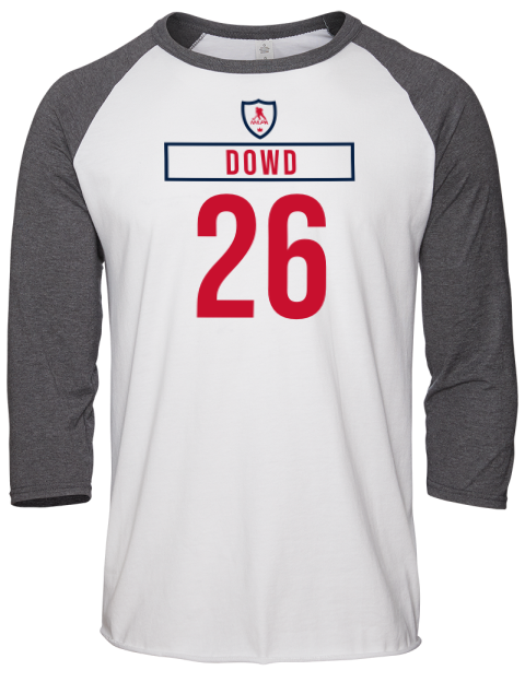 Home Jersey Nic Dowd Unisex Premium Three-Quarter Raglan T-Shirt | Swagsta