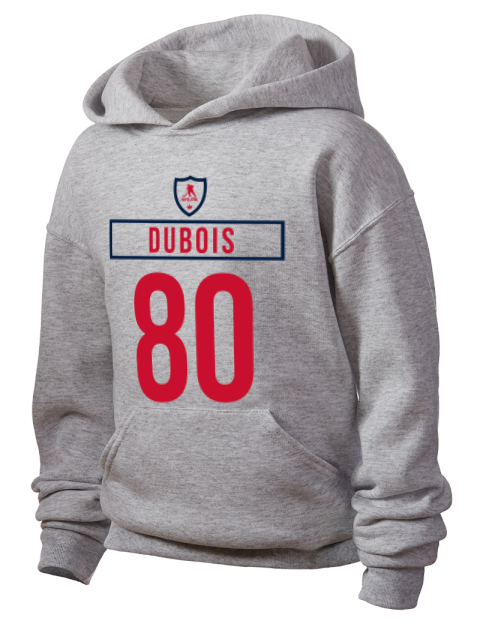 Home Jersey Pierre LucDubois Youth Hooded Sweatshirt | Swagsta
