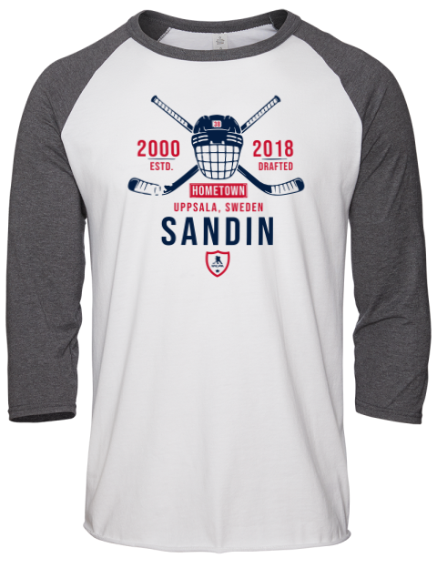 Classic Heritage Rasmus Sandin Unisex Premium Three-Quarter Raglan T-Shirt | Swagsta