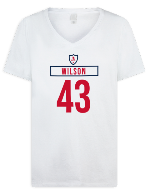 Home Jersey Tom Wilson Premium Ladies V-Neck T-Shirt | Swagsta
