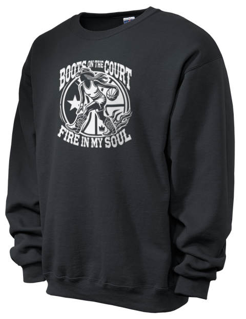 Boots On The Court She Got Game Unisex Crewneck Sweatshirt | Swagsta