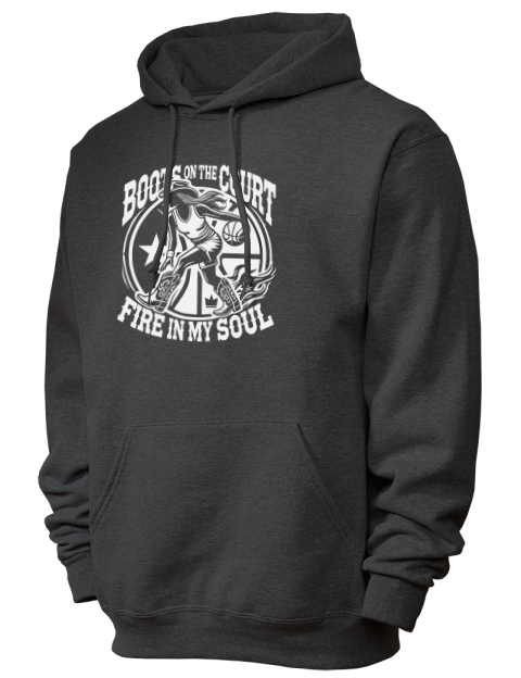 Boots On The Court She Got Game Unisex Hooded Sweatshirt | Swagsta