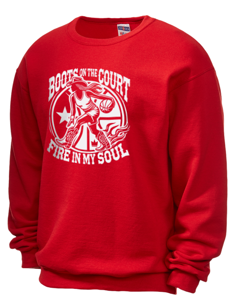 Boots On The Court She Got Game Unisex Crewneck Sweatshirt | Swagsta