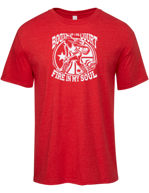 Boots On The Court She Got Game Premium Ring-Spun Cotton Unisex T-Shirt | Swagsta