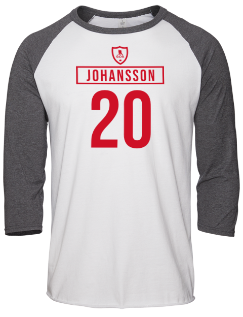 Home Jersey Albert Johansson Unisex Premium Three-Quarter Raglan T-Shirt | Swagsta